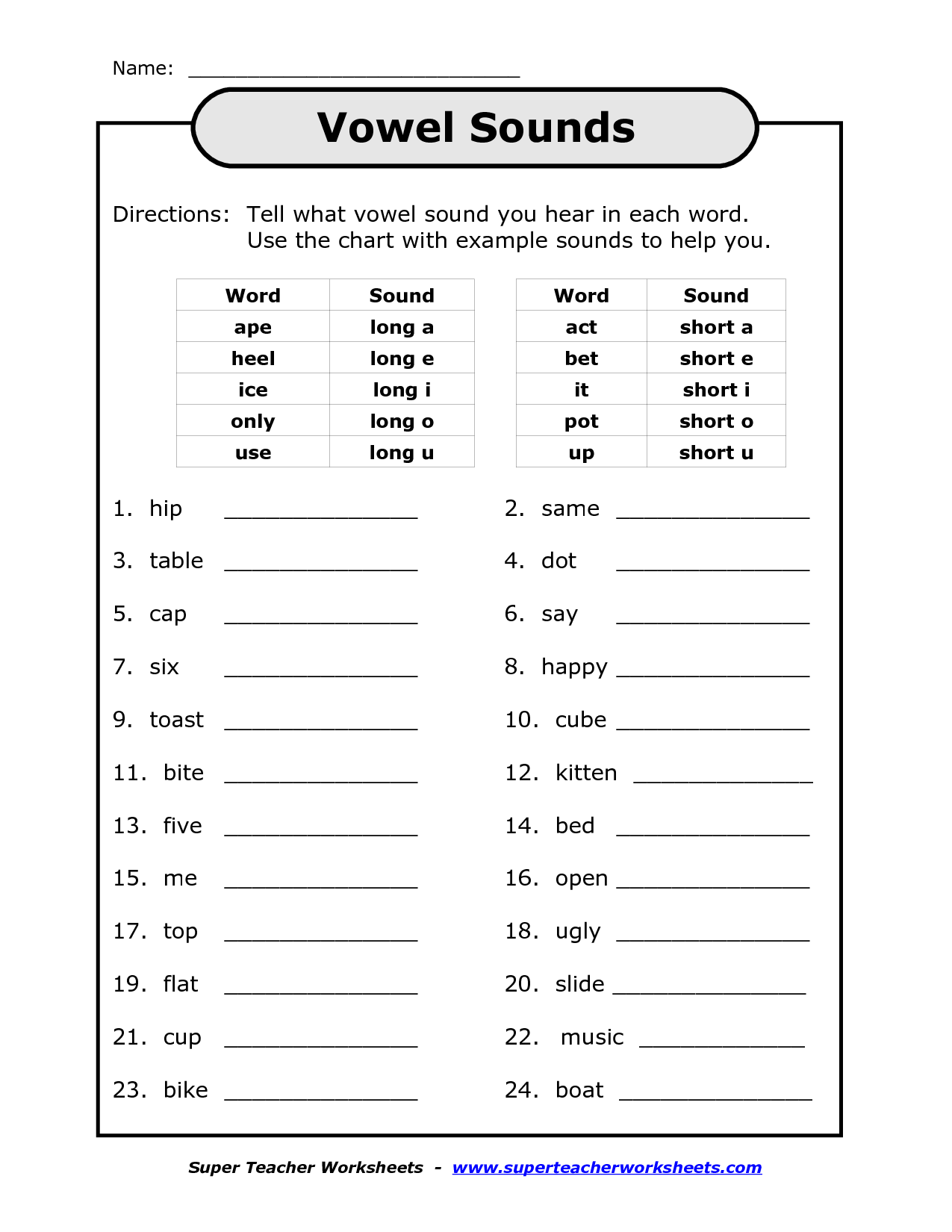 Worksheet  Long Vowels Worksheets  Lindacoppens Worksheet For Everyone