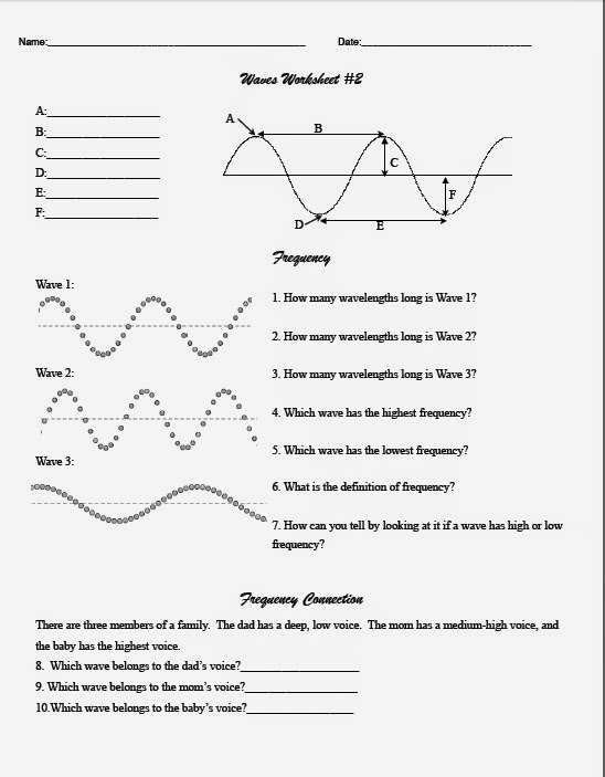 Worksheet Labeling Waves Answer Key Page 2