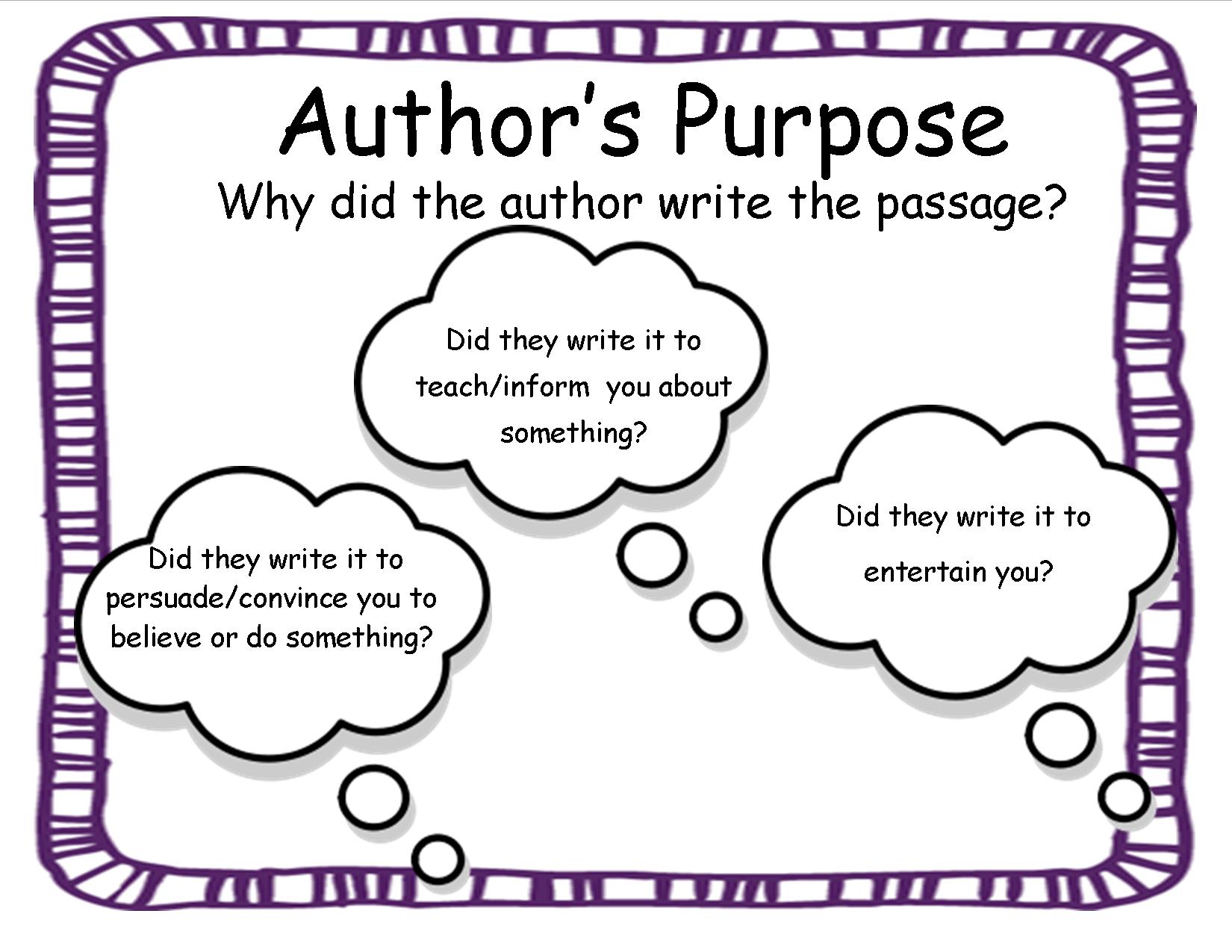 Worksheets  Authors Purpose Worksheets  Cricmag Free Worksheets