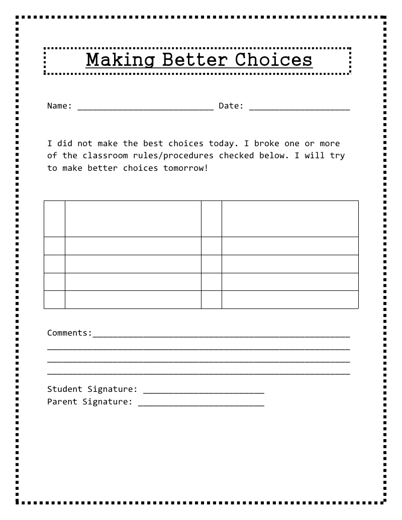Worksheets For Adhd Worksheets For All