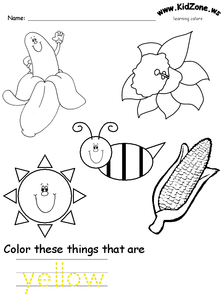 Yellow Worksheets The Best Worksheets Image Collection