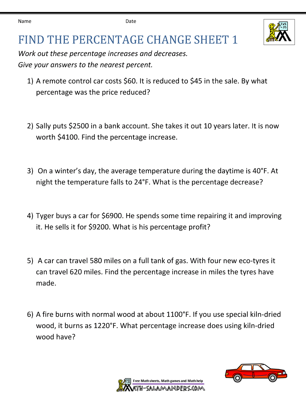 32 New Percent Of Change Worksheet Images Tampascifi Us