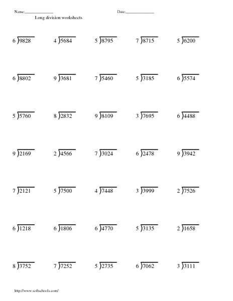 3rd Grade Long Division Worksheet The Best Worksheets Image