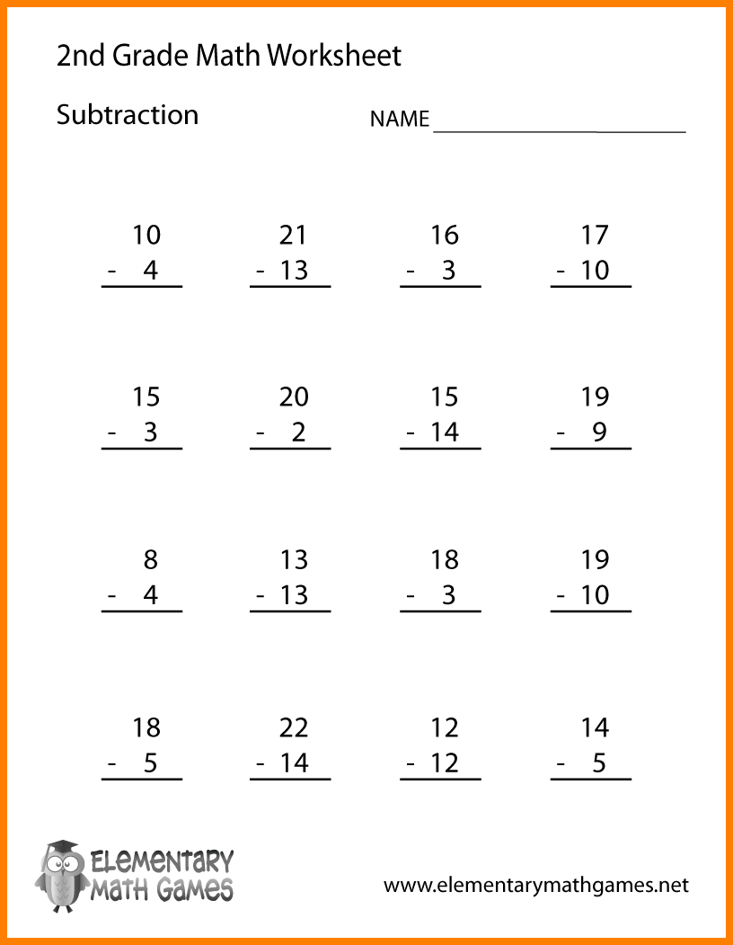 6 2nd Grade Math Worksheets