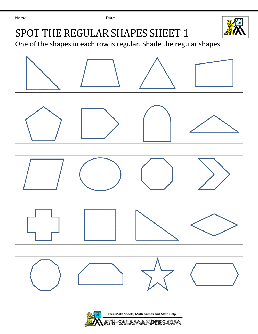 9+ Polygon Worksheets