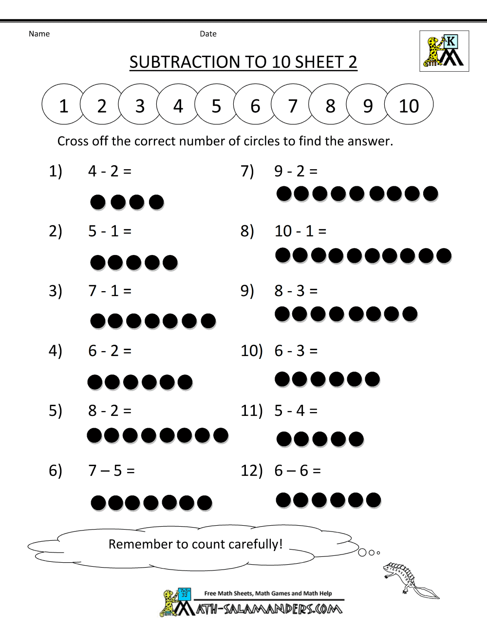 Additions  Additions Simpleon And Subtraction Worksheets Free To