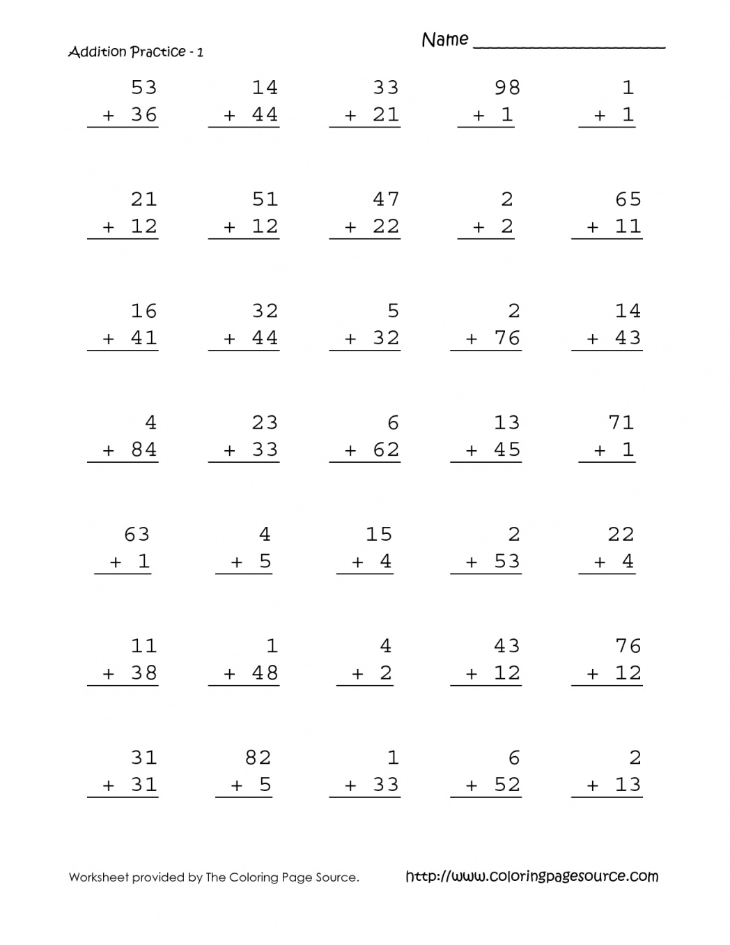 Alluring 1st Grade Math Sheets Addition Subtraction On Pretty Math