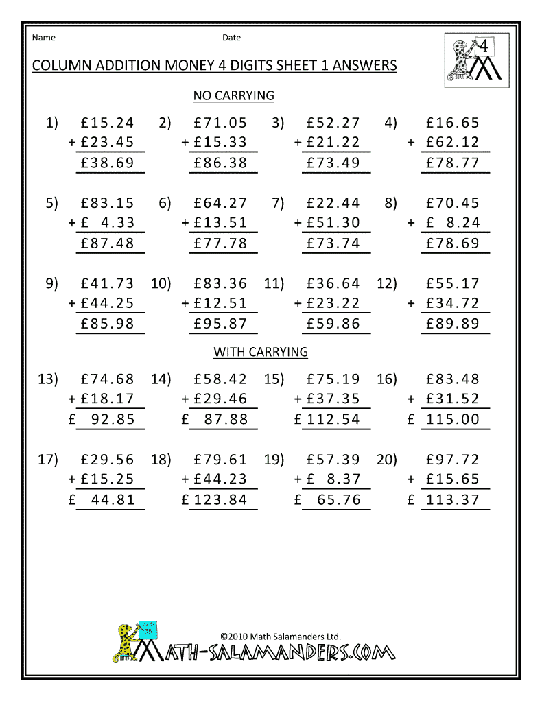 Amusing Maths Worksheet Year 4 Free For Ks3 Ks4 Maths Worksheets