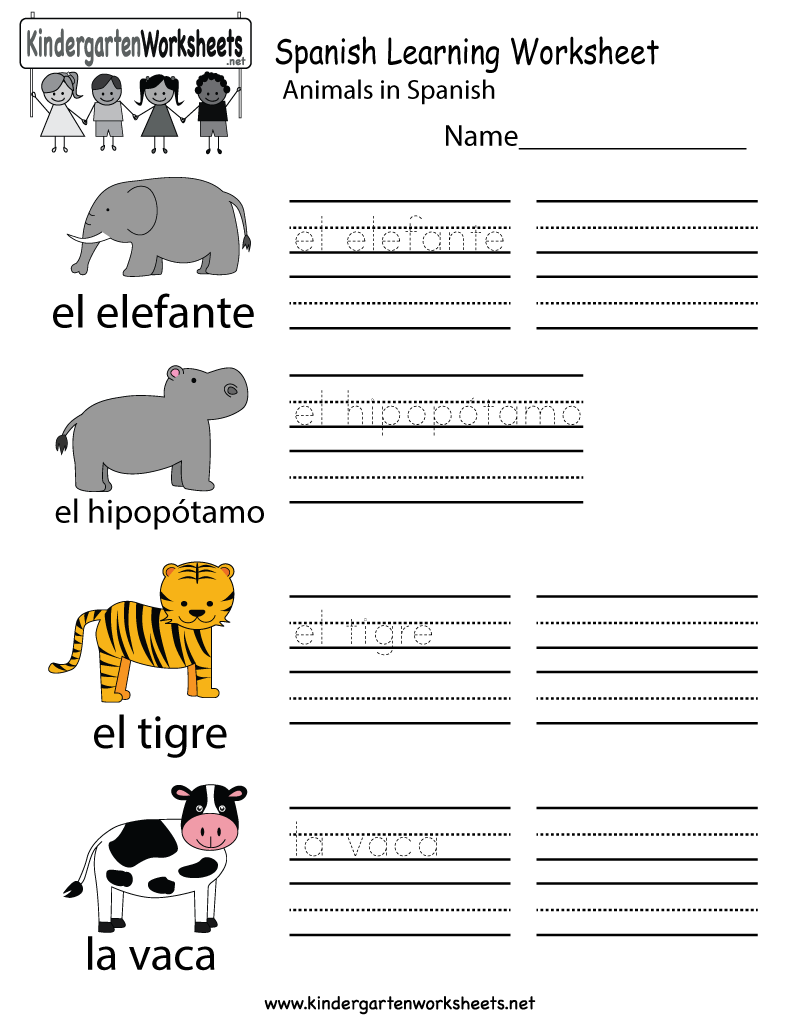 Animals In Spanish Worksheets The Best Worksheets Image Collection