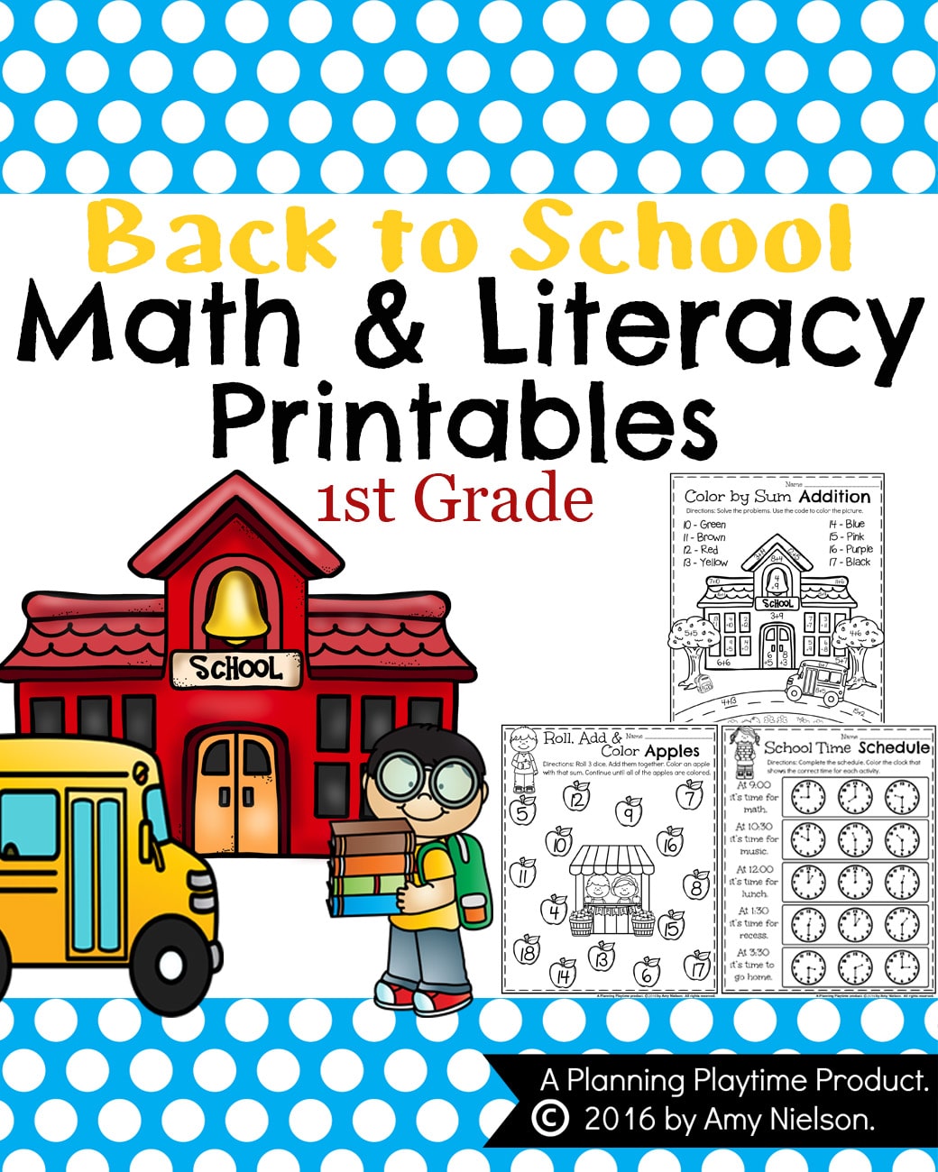Back To School First Grade Worksheets