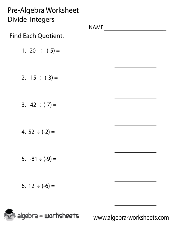 Basic Algebra Review Worksheet The Best Worksheets Image