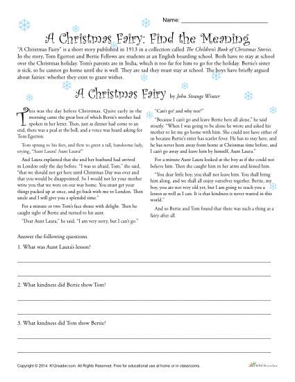 Christmas Worksheets For 6th Grade The Best Worksheets Image