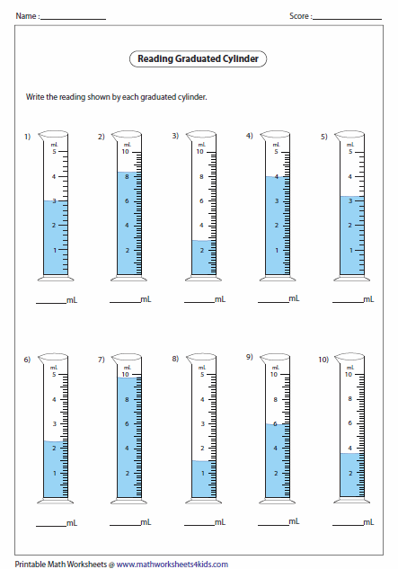 Collection Of 2nd Grade Math Worksheets Capacity