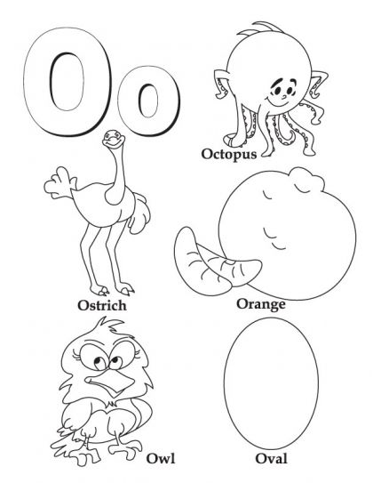 Collection Of Letter O Printable Preschool Worksheets