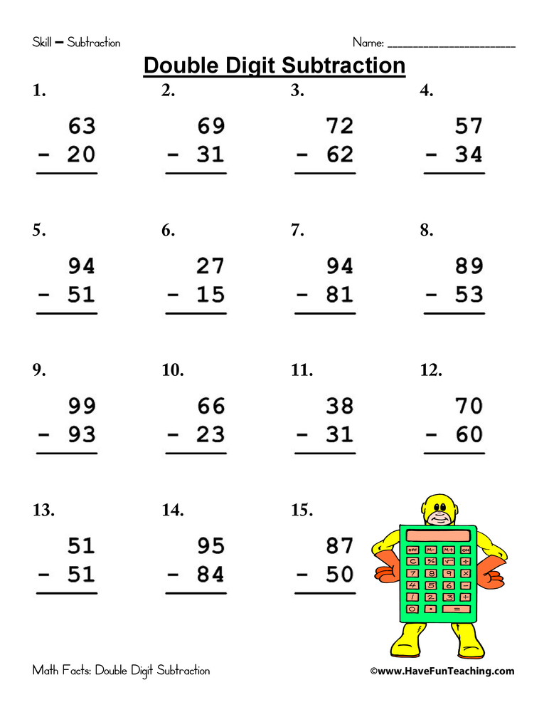 Collection Of Picture Subtraction Worksheets