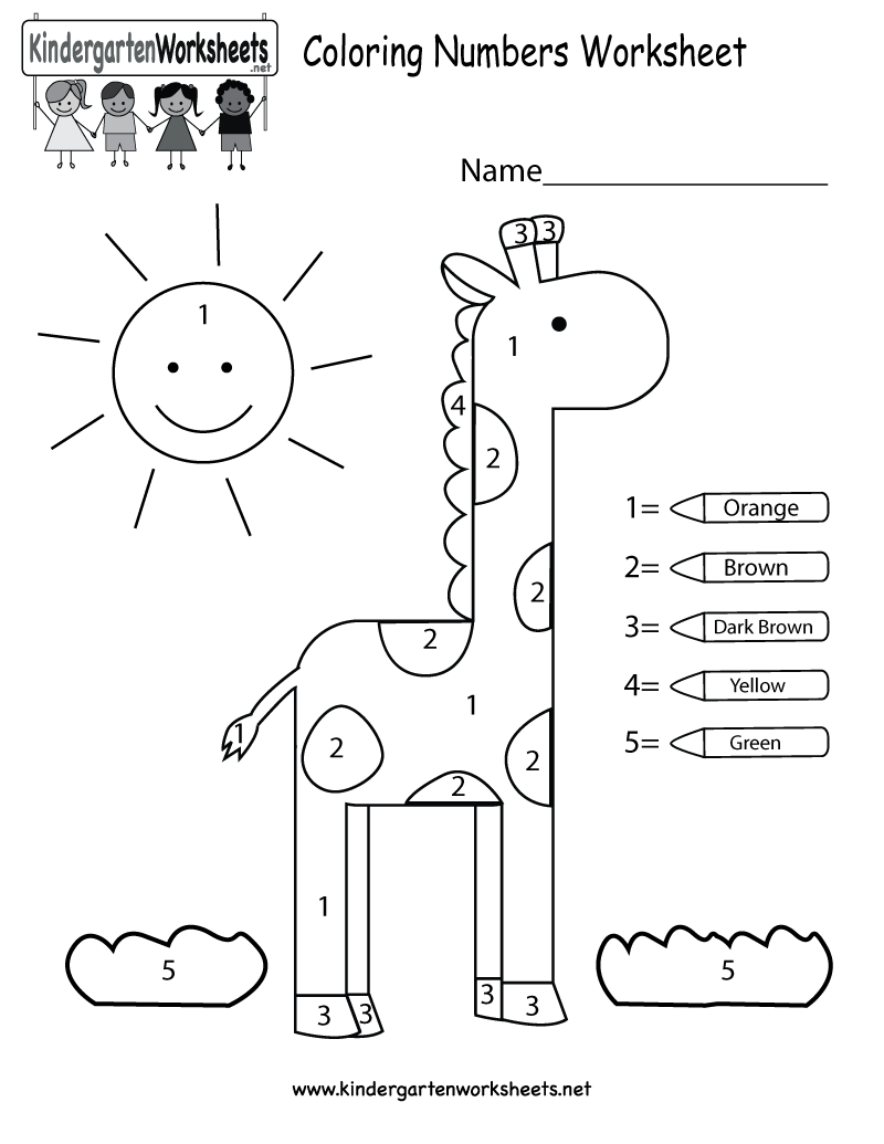 Collection Of Worksheets About Numbers For Kindergarten
