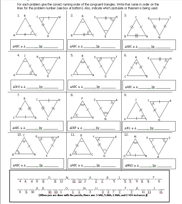 Congruent Angle Worksheets The Best Worksheets Image Collection