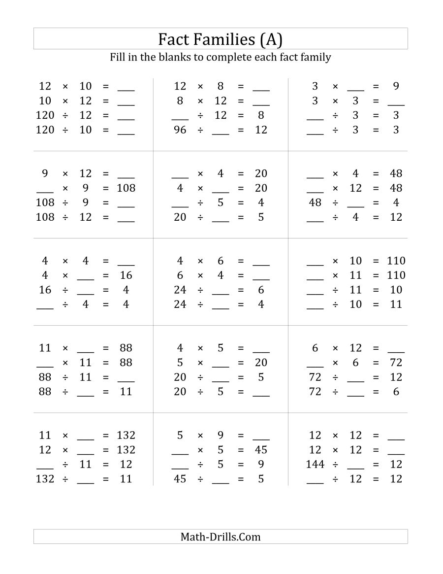 Divisions  Divisions Multiplication And Division Worksheet