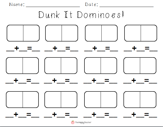 Domino Math Worksheet Images