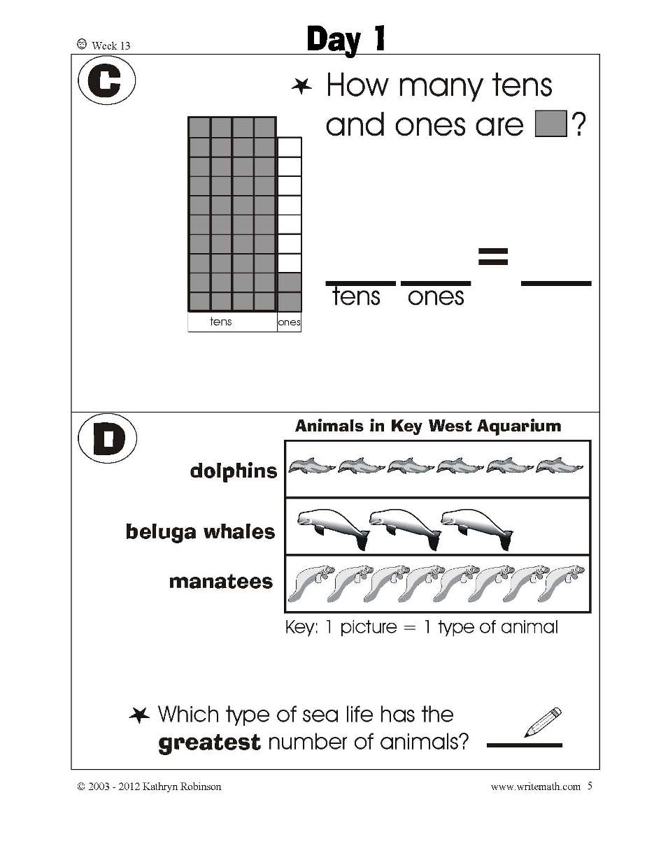 First Grade Math Worksheets