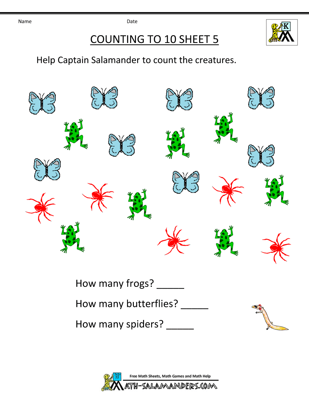 Free Kindergarten Printables Sorting For Numbers Counting To