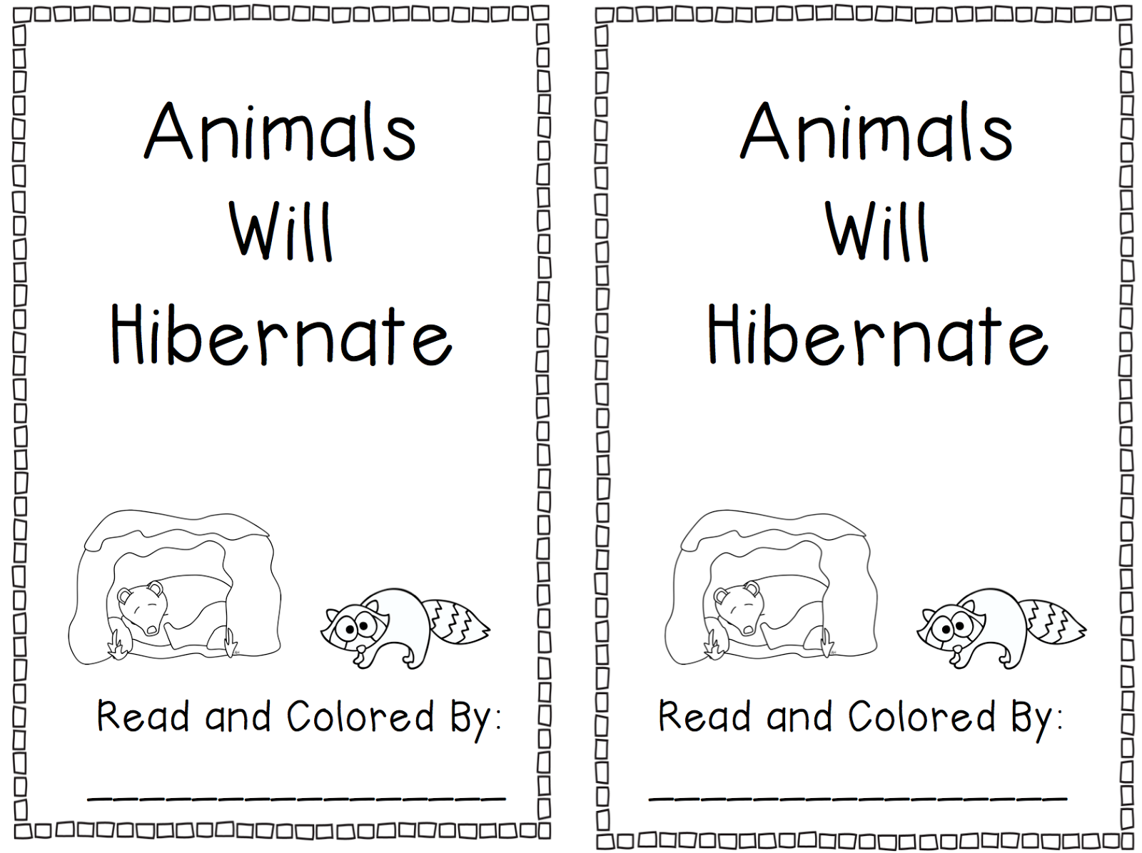 Free Printable Hibernation Worksheets For Kindergarten 299387