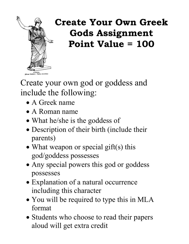 Greek Gods And Goddesses Worksheet Worksheets For All