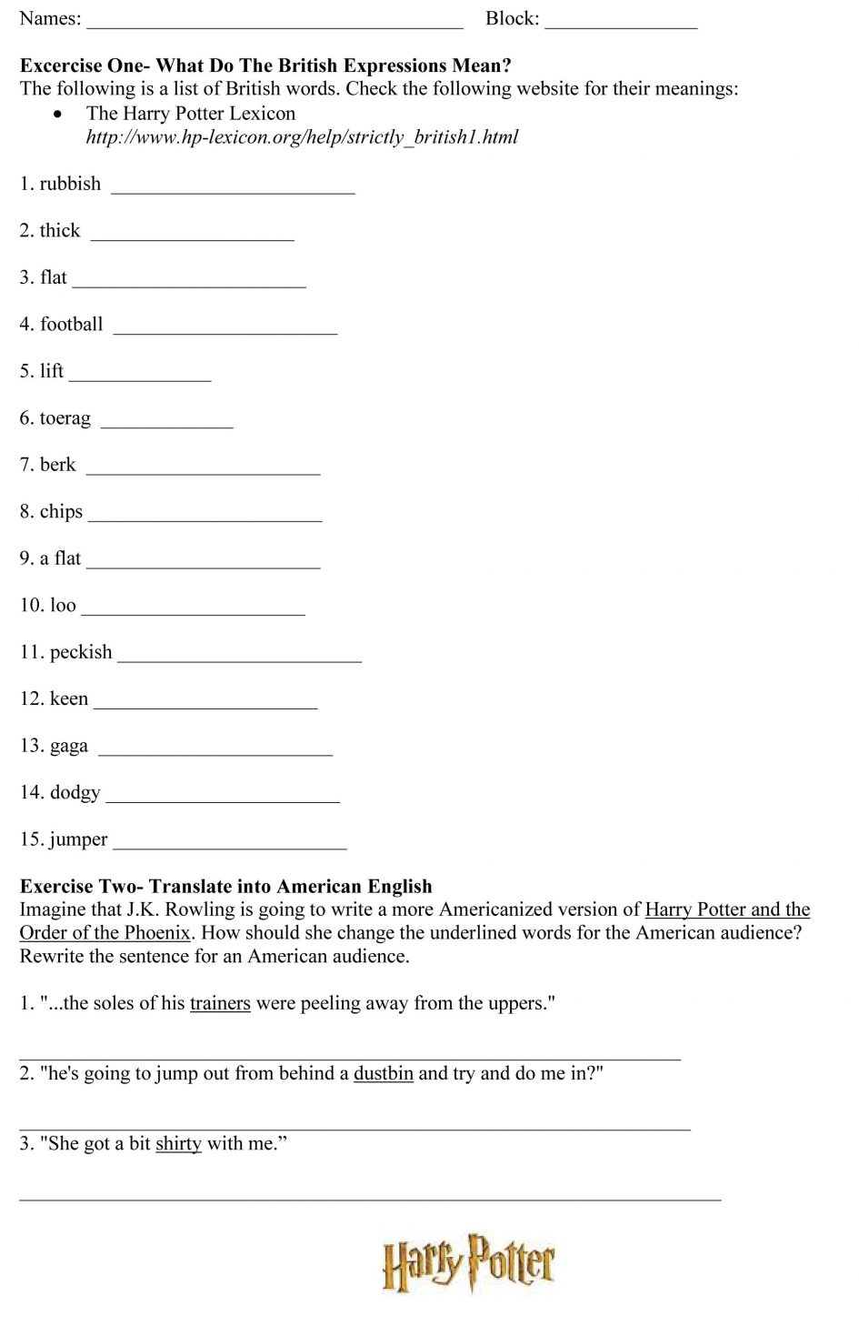 Kids  English Language Worksheets  Variation In The English