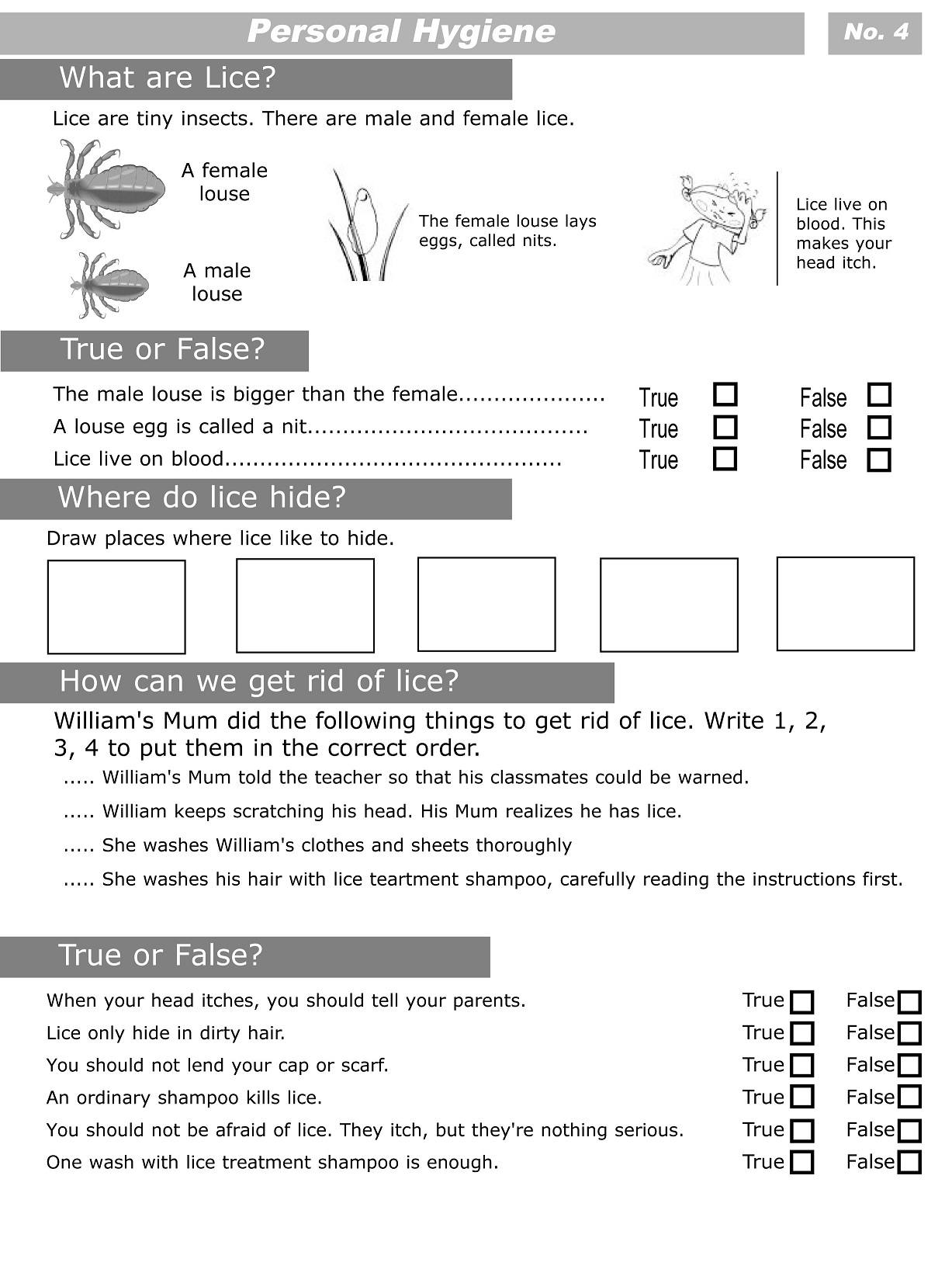 Kids  Free Printable Health Worksheets For Middle School  Middle