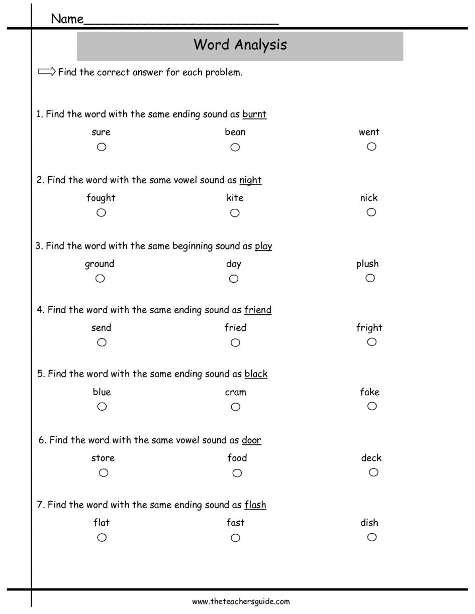 Kids  Or Words Worksheets  Worksheets For All And Share Worksheets