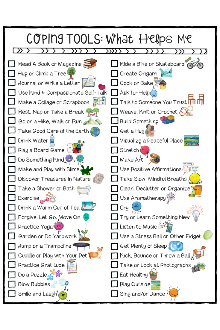Kids Coping Skills! School Counseling Lesson, Posters, Art
