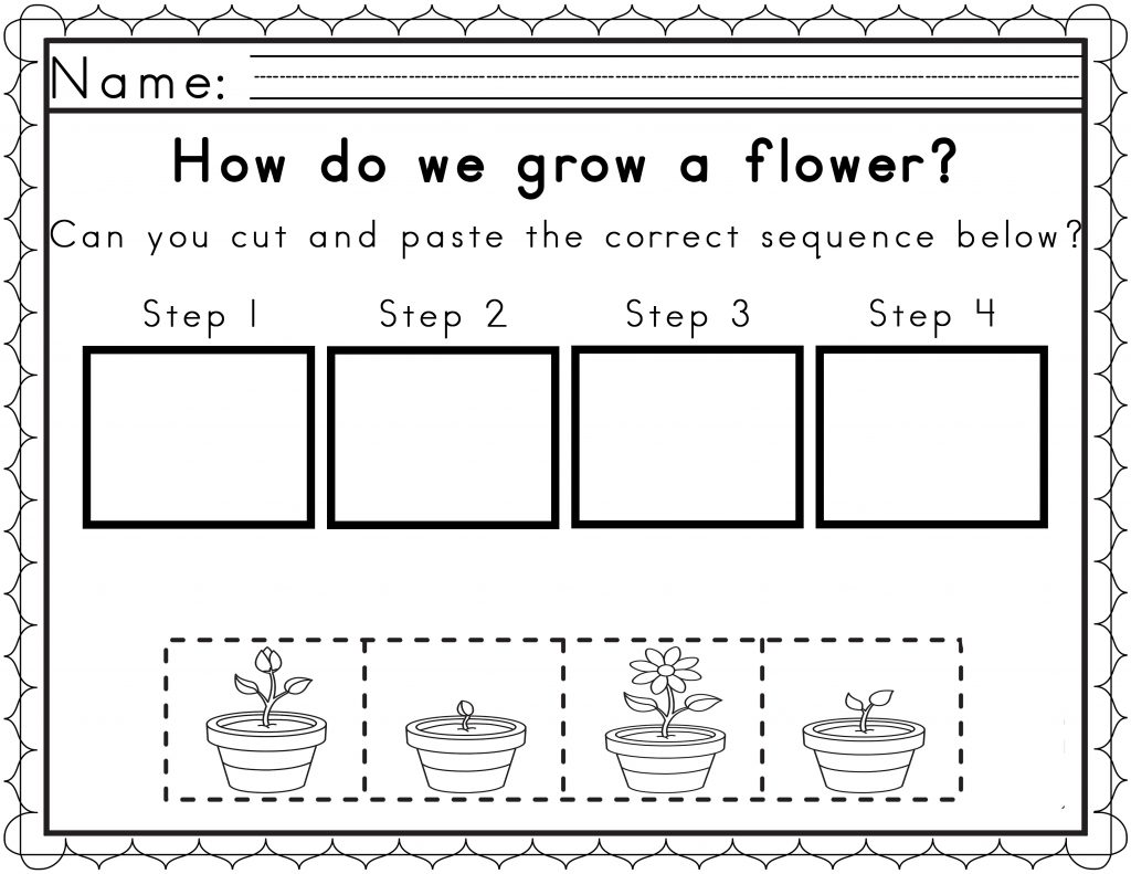Kindergarten  Kindergarten Free Printable Sequencing Worksheets
