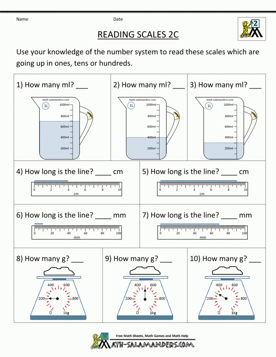 Kindergarten  Kindergarten Math Measurements Worksheets Conversion