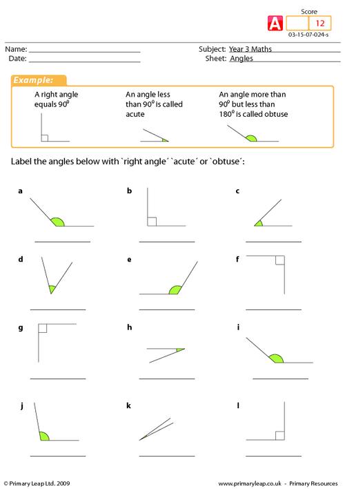 Label Angles Worksheet The Best Worksheets Image Collection