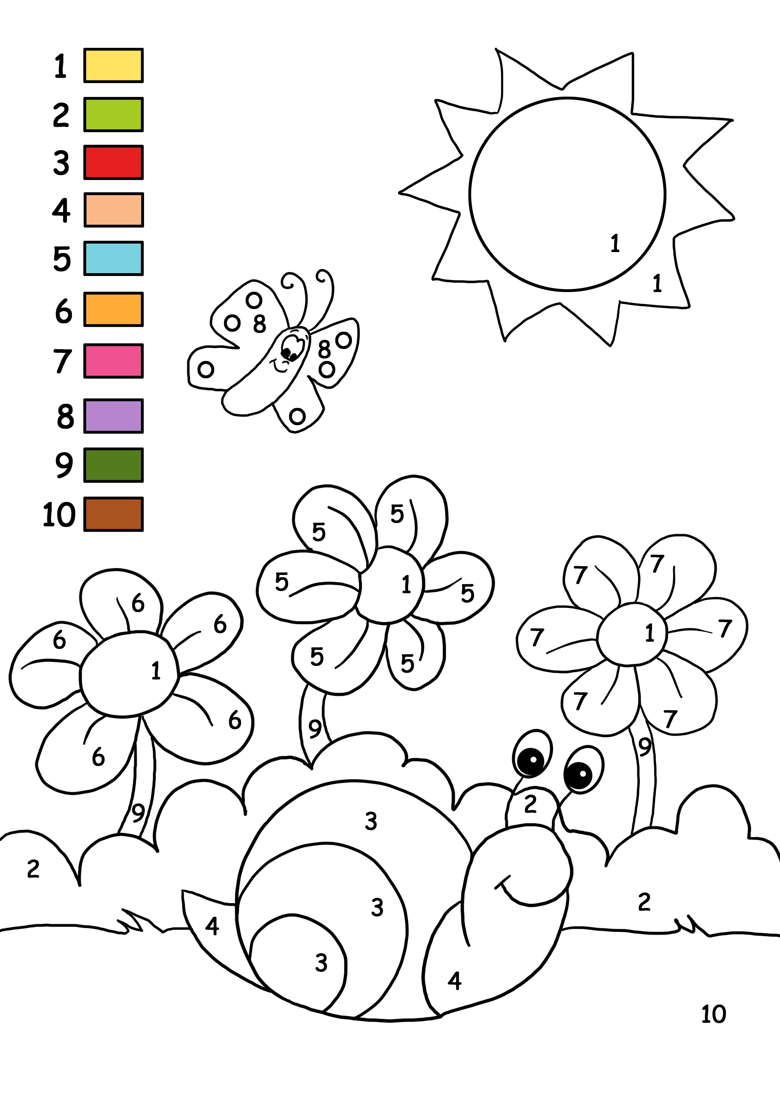 Latest Fall Color By Number Worksheets Two Free Halloween Numbers