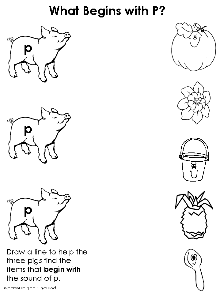 Letter P Initial Sound Worksheet The Best Worksheets Image