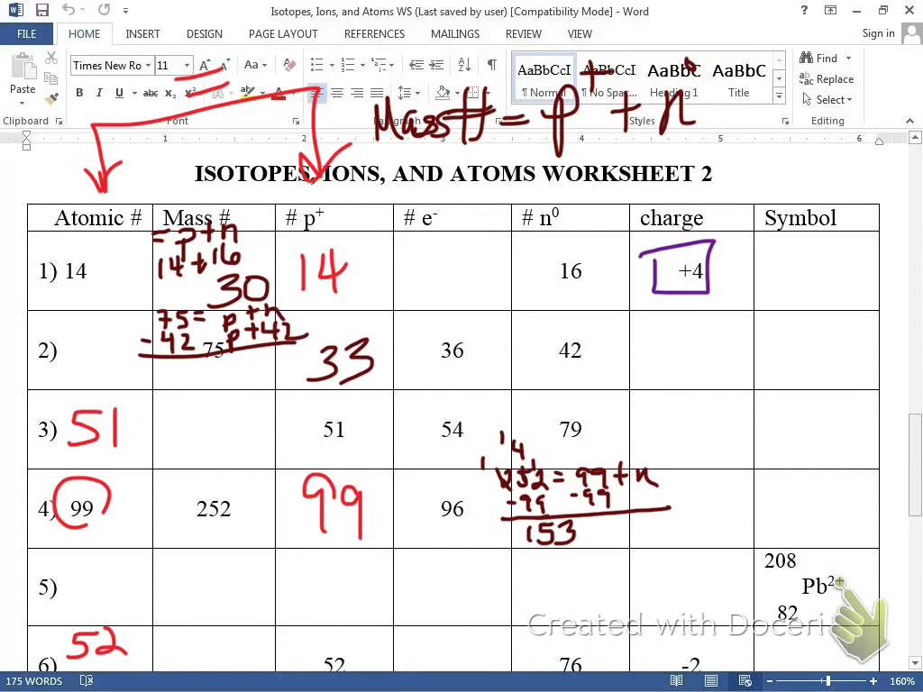 Likesoy Â» Ions Isotopes Atoms Worksheet Youtube Atomic Structure