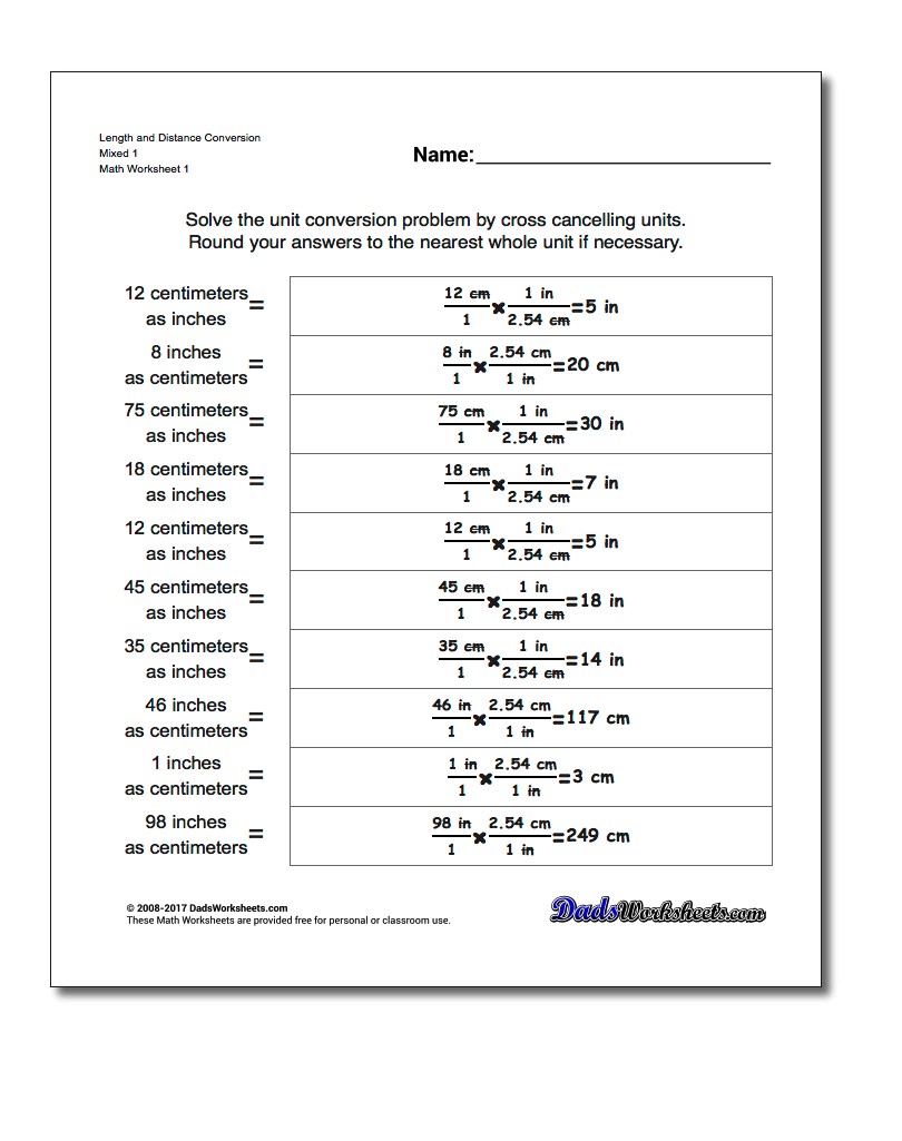 Metric Sheets