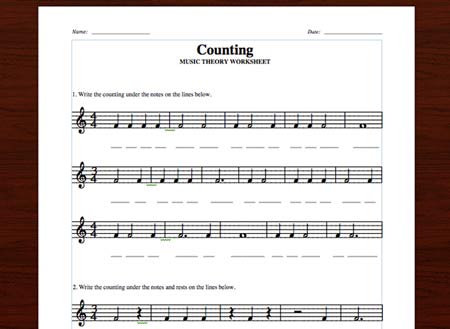 Music Counting Worksheets The Best Worksheets Image Collection