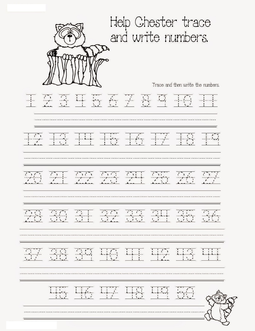Number Tracing Worksheets Pdf Free Numbers K5 Education Resources