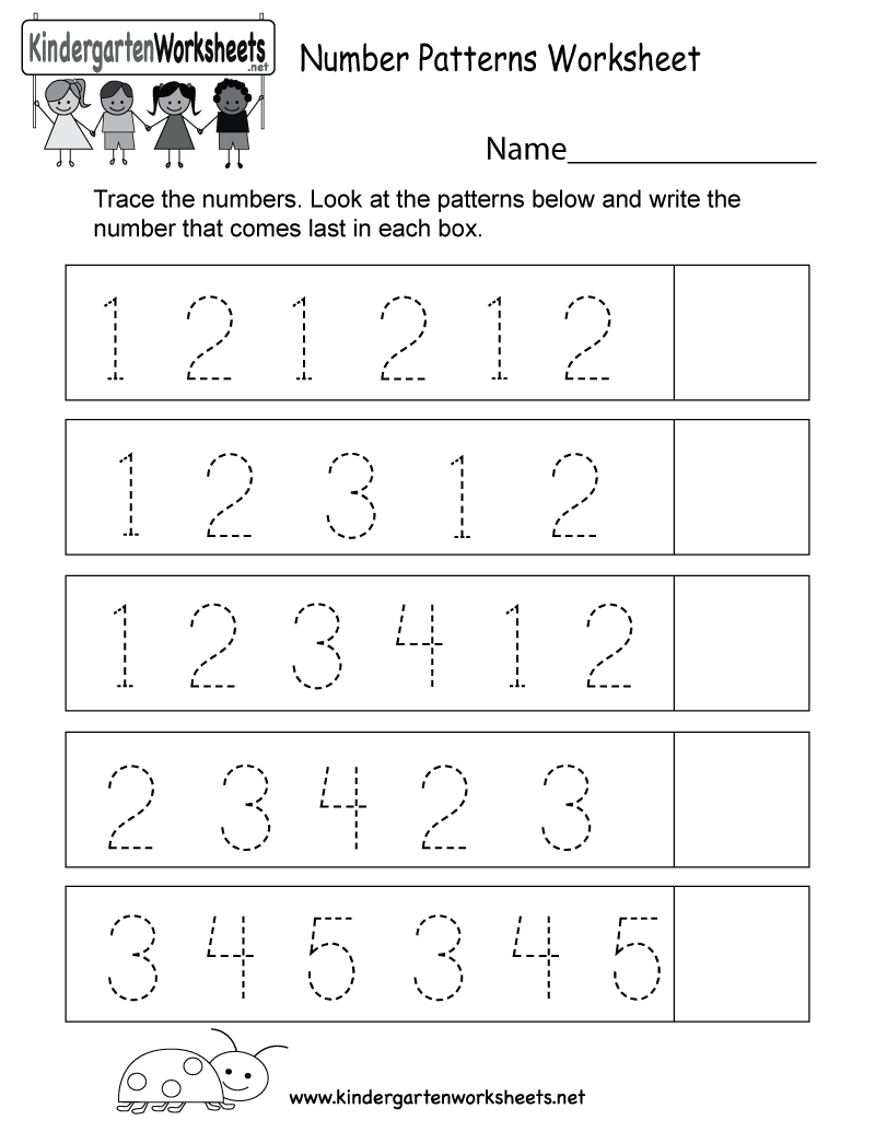 Patterns Worksheets Kindergarten The Best Worksheets Image
