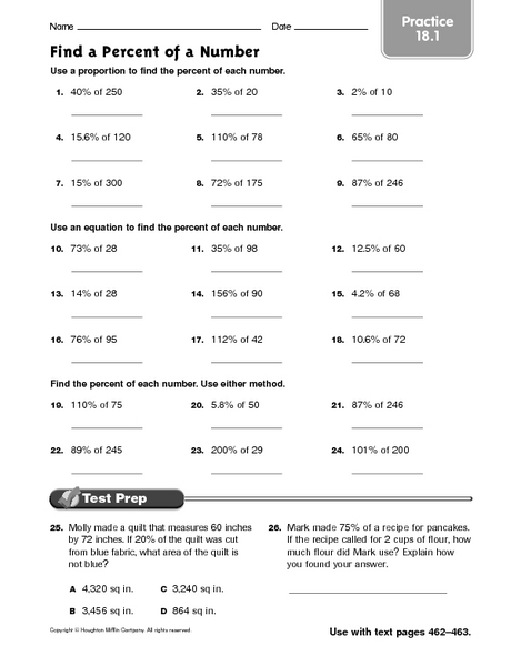 Percent Practice Worksheet The Best Worksheets Image Collection