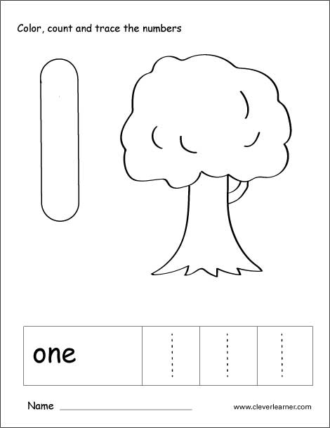 Printable Preschool Worksheets Number 1 The Best Worksheets Image