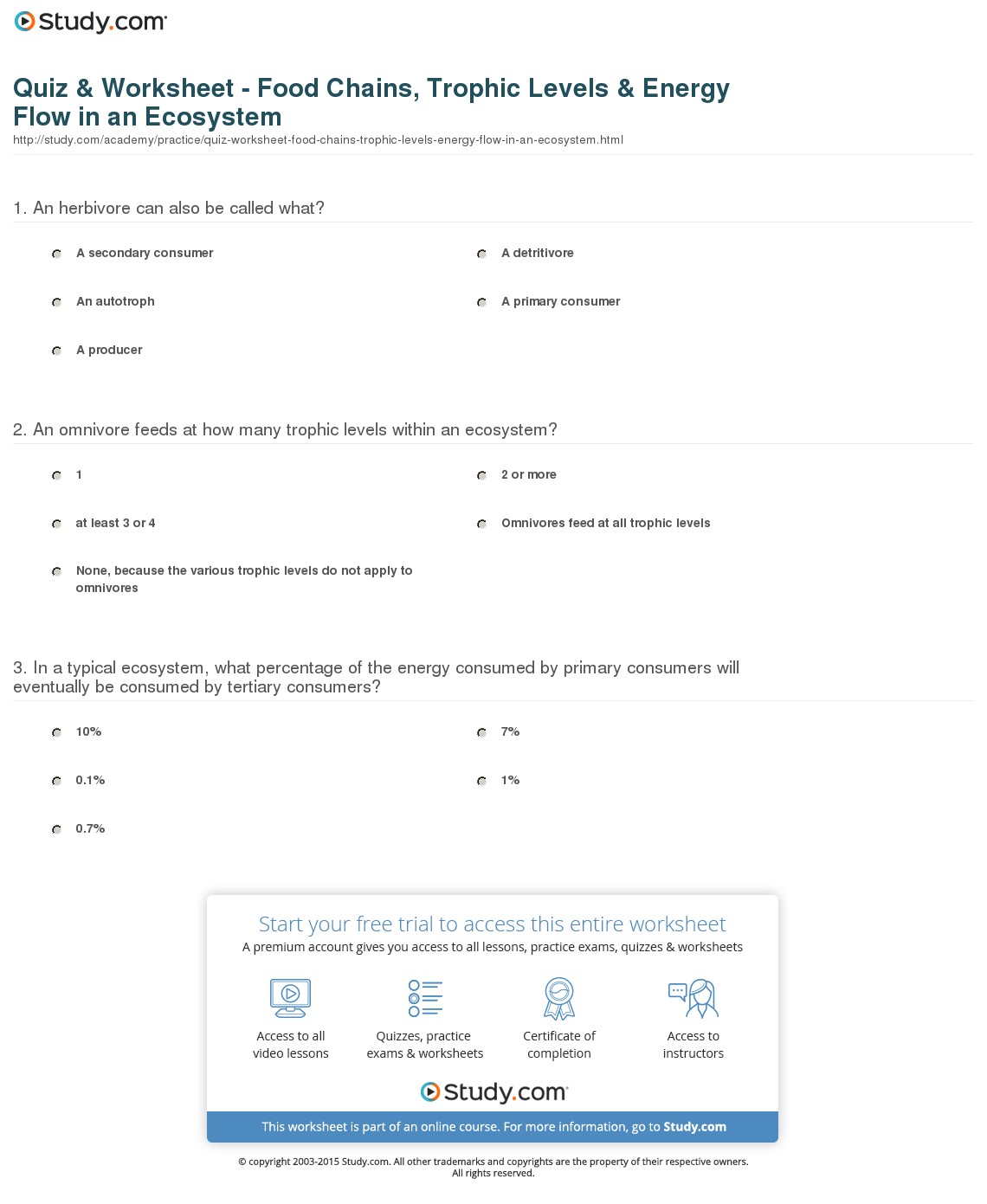 Quiz & Worksheet