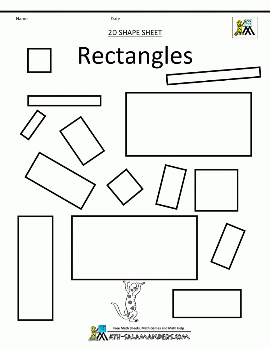 Rectangle Coloring Pages Getcoloringpages Com Sorting Shapes
