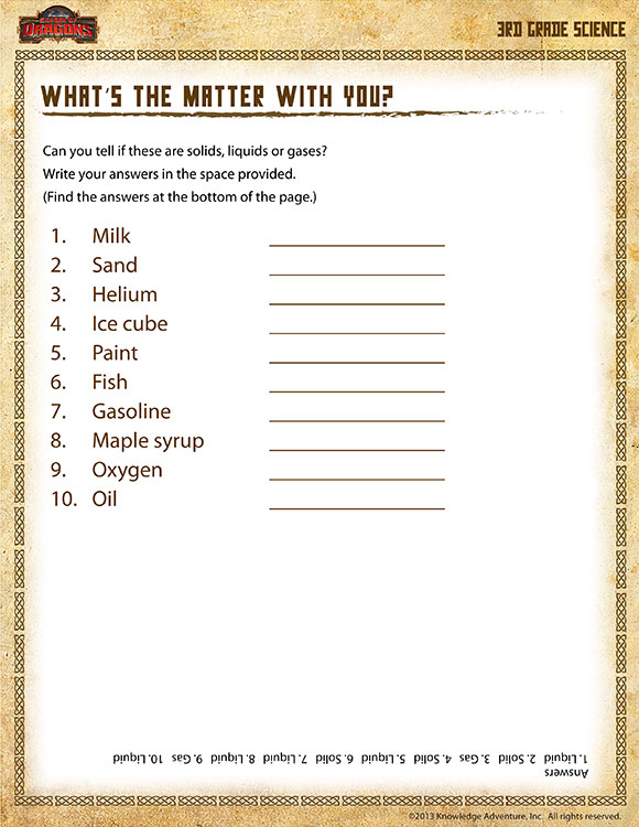 Science Worksheets For 3rd Grade Free The Best Worksheets Image
