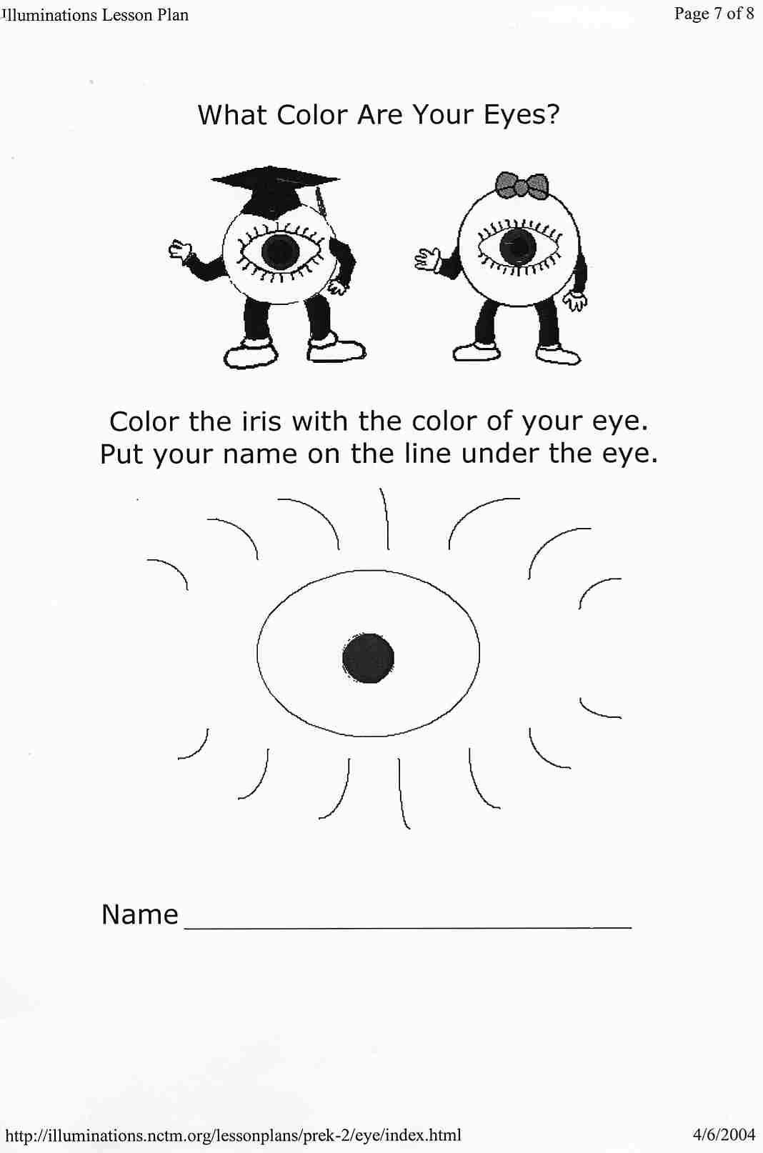 Sense Of Sight Worksheet The Best Worksheets Image Collection