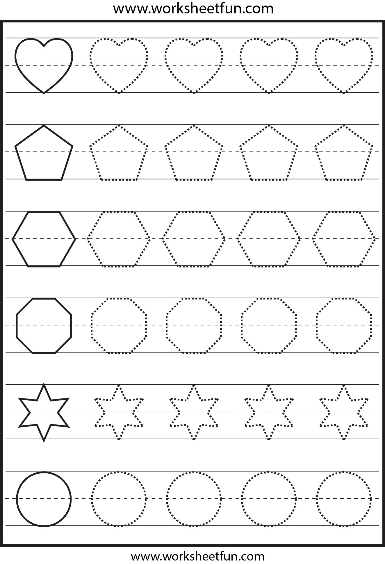 Shapes Tracing Worksheet The Best Worksheets Image Collection