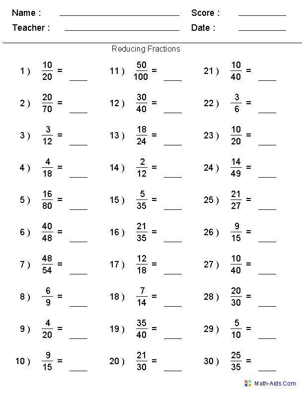 Simplifying Fractions Worksheet 5th Grade 27146