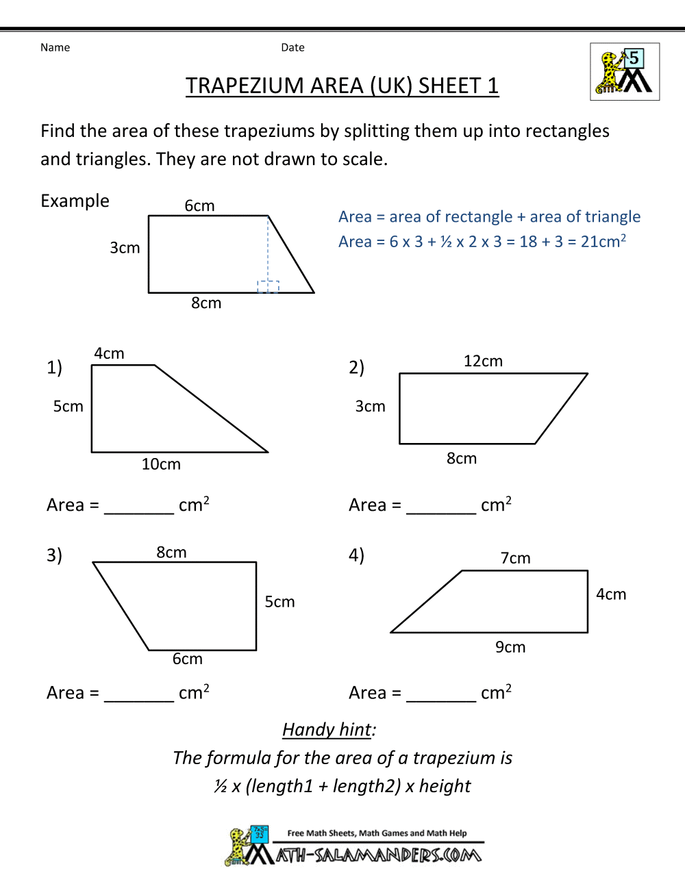 Sixth Grade Math Problems Printable